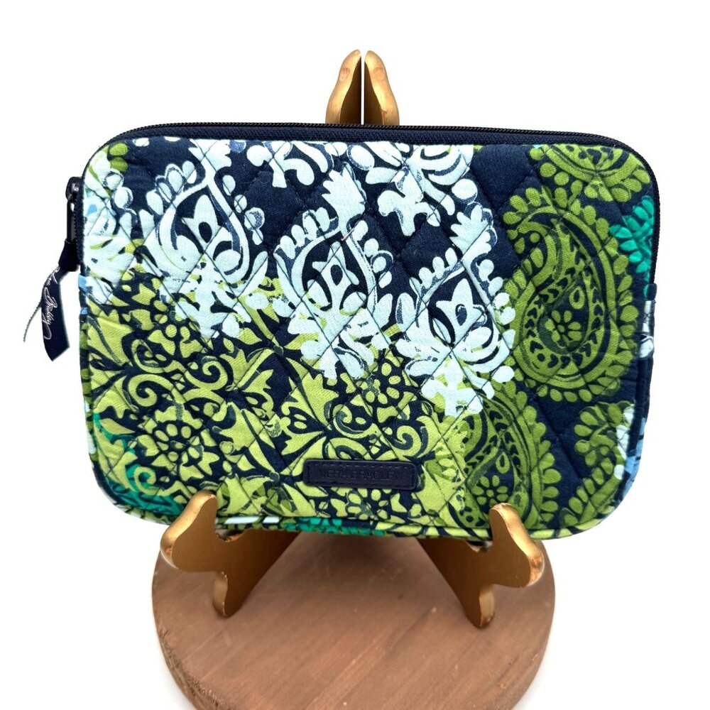 Vera Bradley Tablet Quilted Tablet Case w/Zipper 6” x 8.5” blue green turquoise